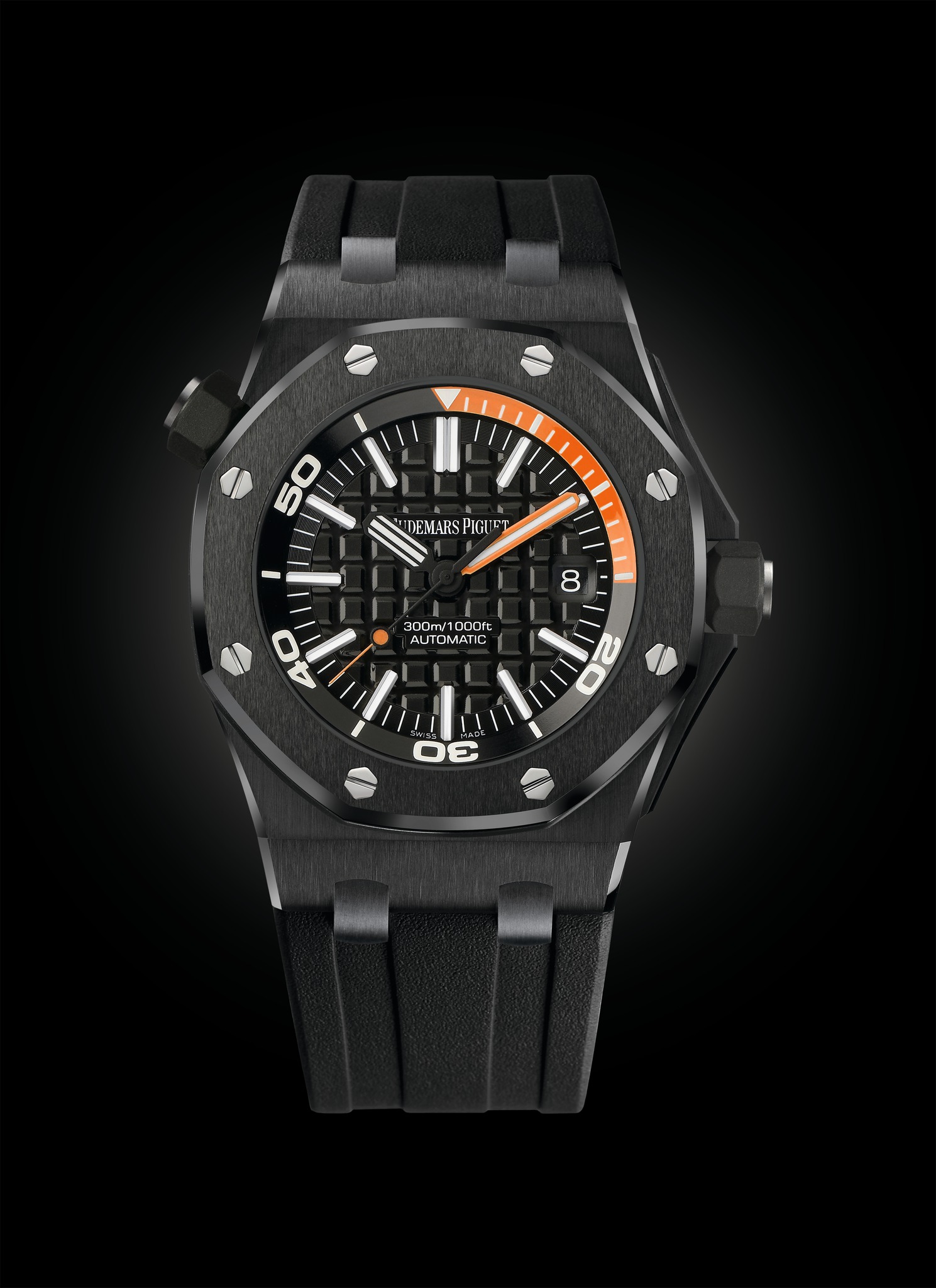 Audemars Piguet Royal Oak Offshore Diver Orange Black Ceramic watch REF: 15707CE.OO.A002CA.01